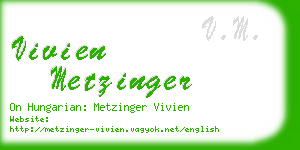 vivien metzinger business card